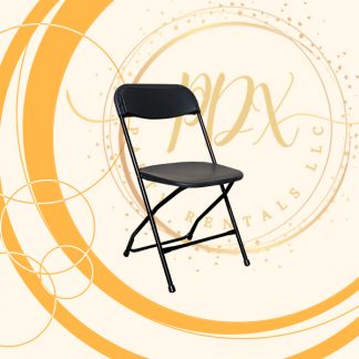 Black Plastic Folding Chair