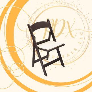 Brown Resin Folding Chair