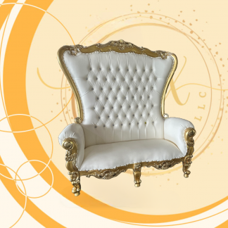 Double Gold Throne Chair