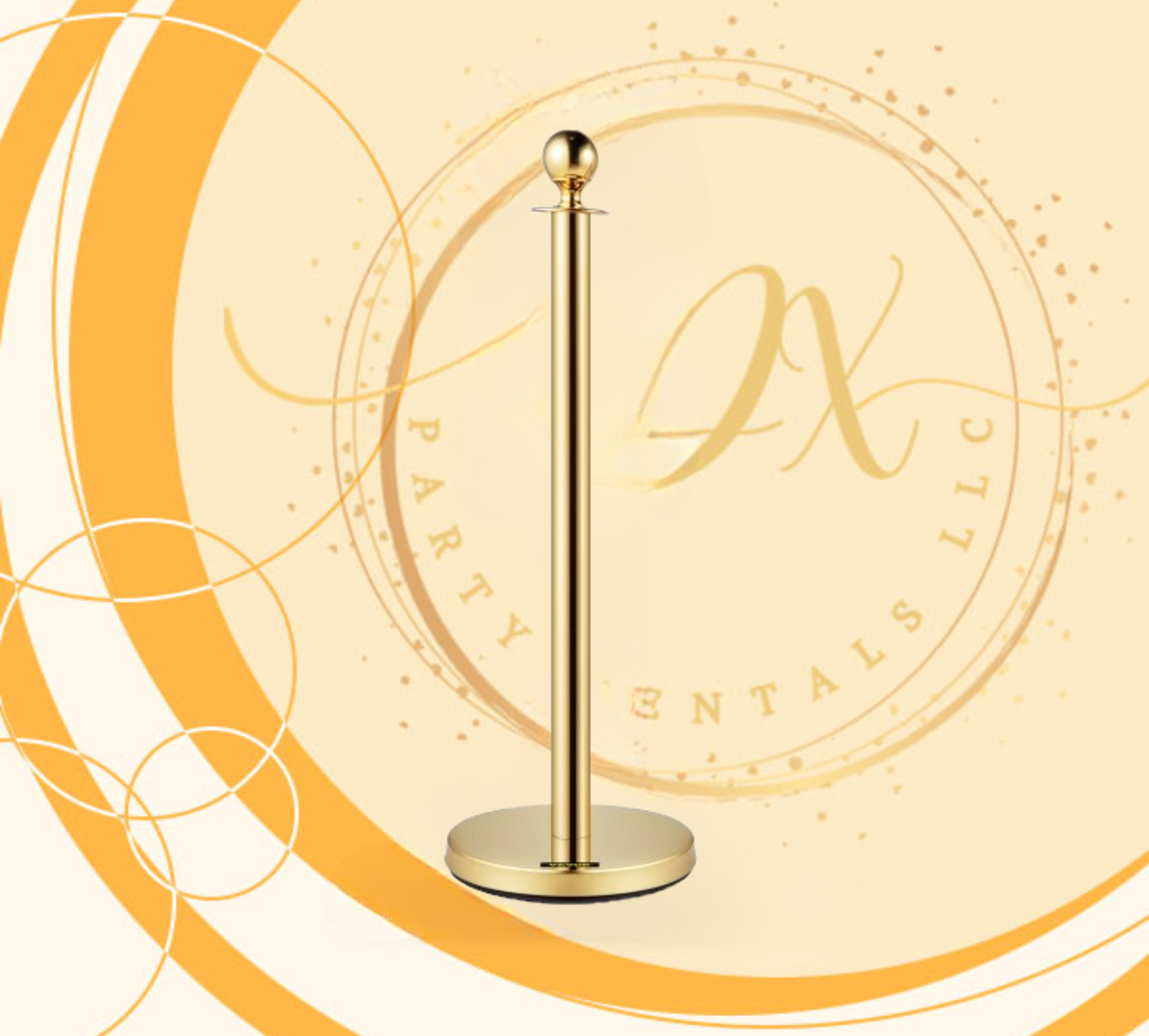 Gold Stanchions pole