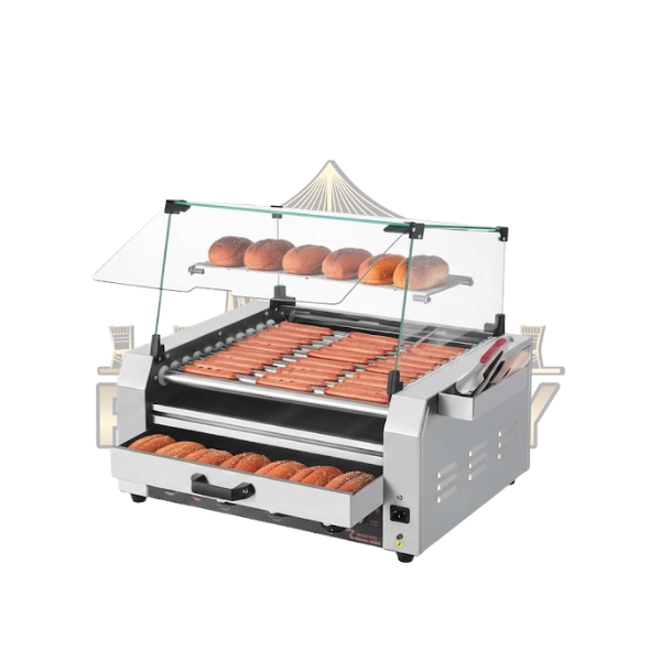 Hot dog roller machine
