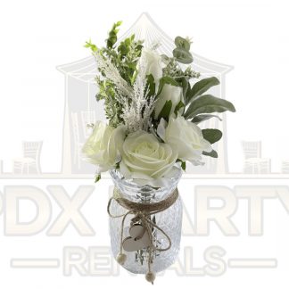 White Roses Table Centerpiece