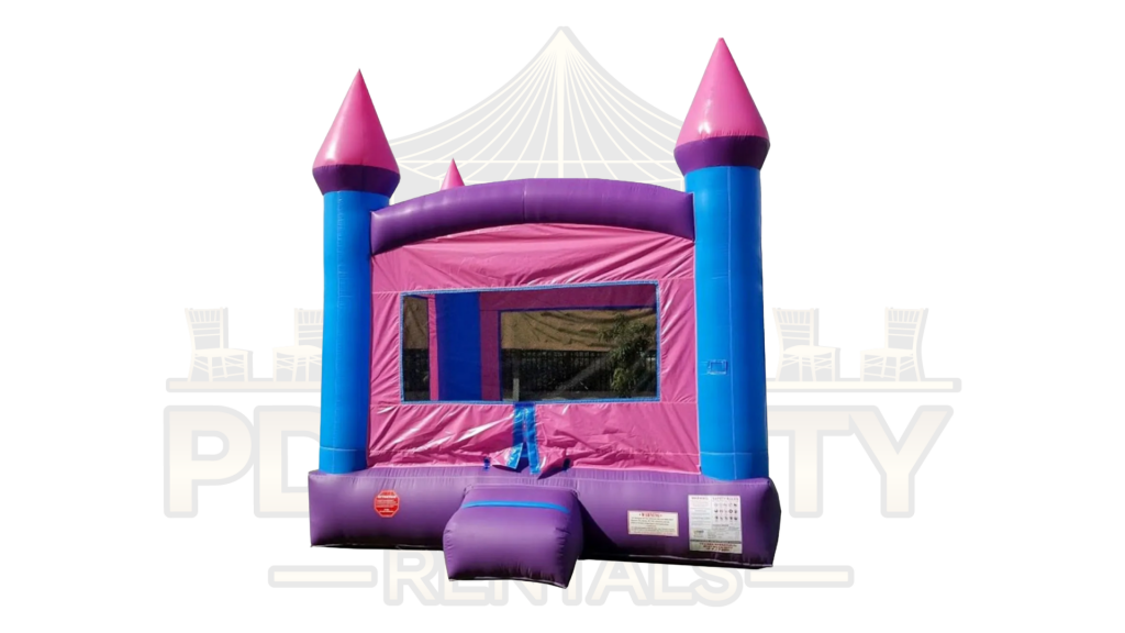 13' x 13' Pink Castle Bounce House