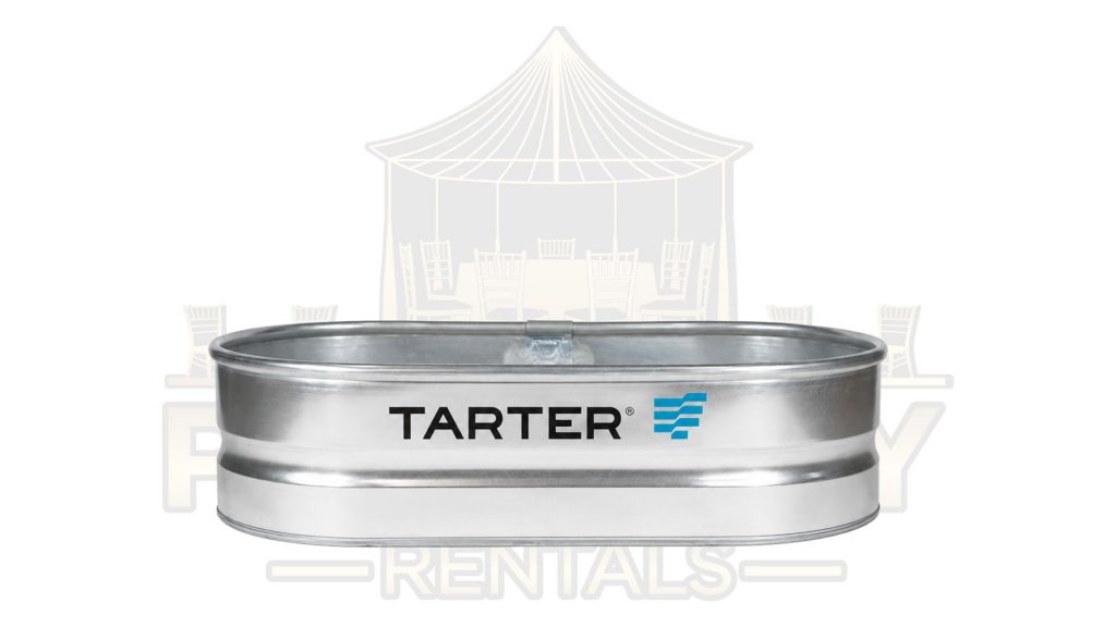 40gal Oval Galvanized Beverage Tub