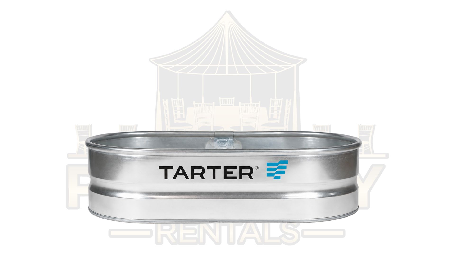 40gal Oval Galvanized Beverage Tub